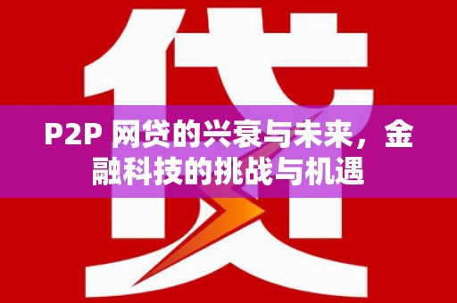 花莲P2P 网贷的兴衰与未来，金融科技的挑战与机遇