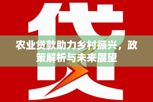 右玉农业贷款助力乡村振兴，政策解析与未来展望