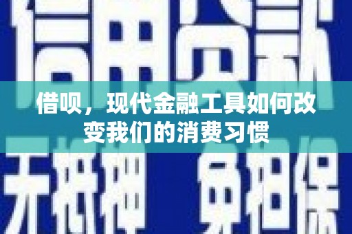 威海借呗，现代金融工具如何改变我们的消费习惯