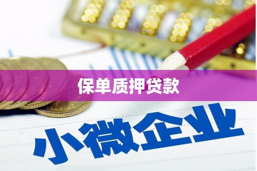 沙溪保单质押贷款