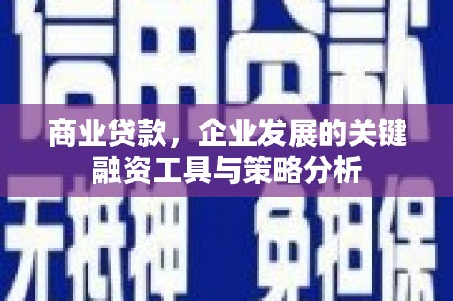 夷陵商业贷款，企业发展的关键融资工具与策略分析