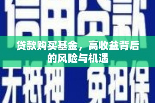 红原贷款购买基金，高收益背后的风险与机遇